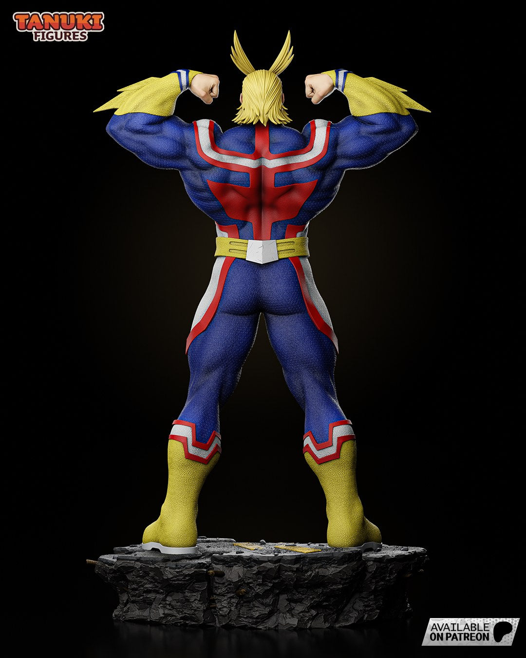 All Might (My Hero Academia) resin figure by Tanuki Figures — studio render 3