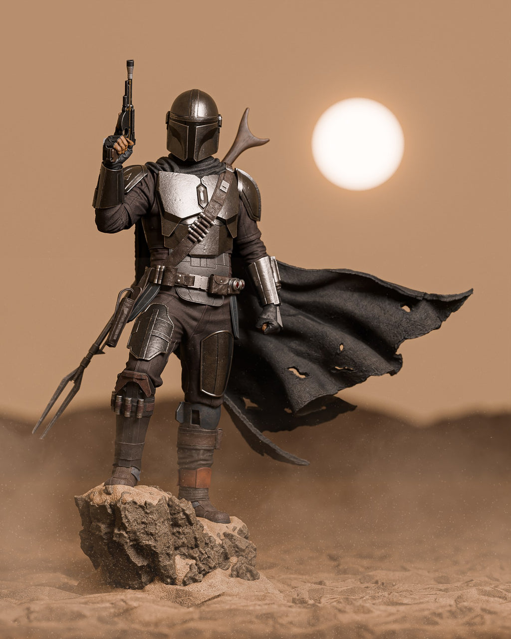 Din Djarin Star Wars resin figure by CA 3D Studios — studio preview 4