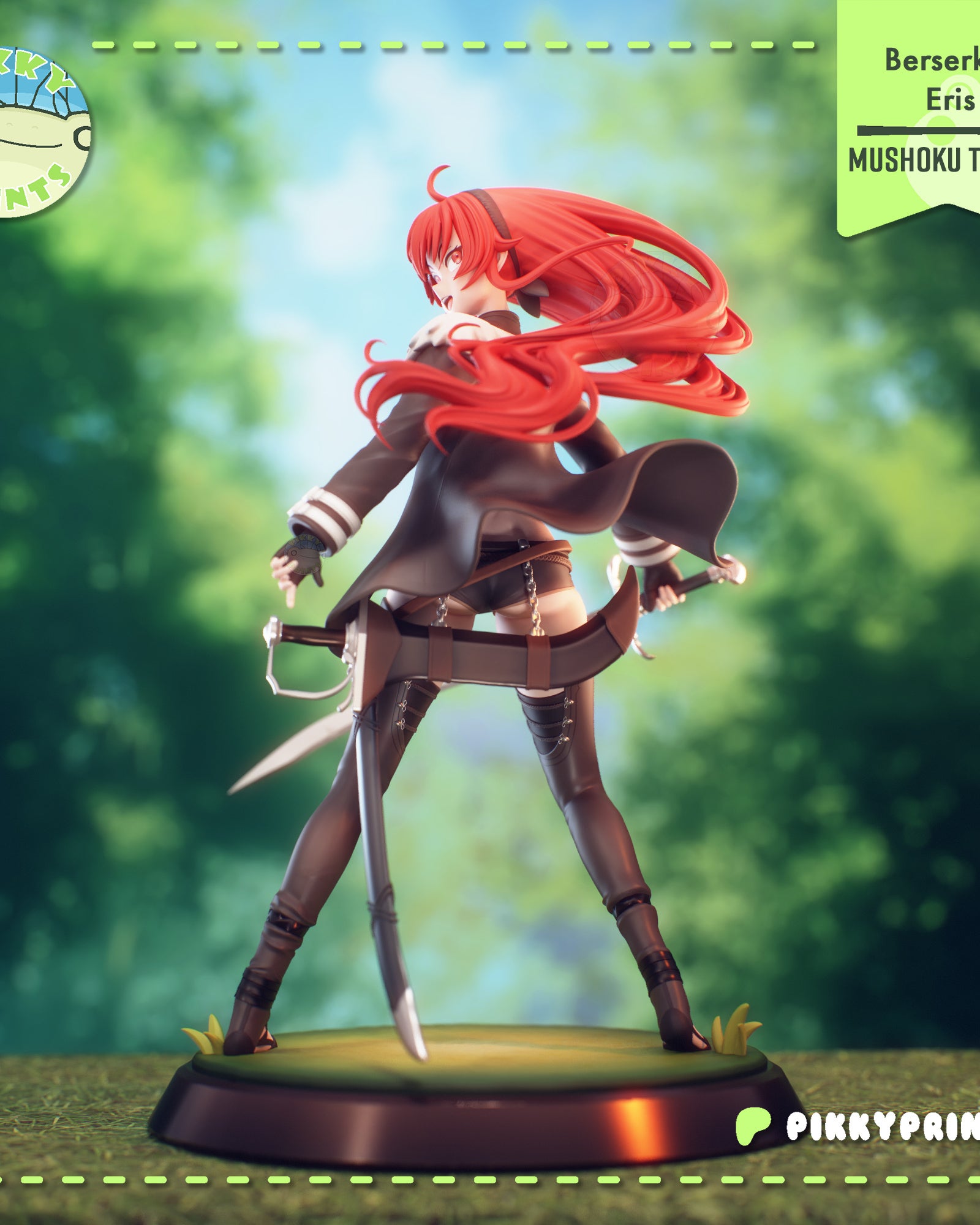 Eris Boreas Greyrat (Mushoku Tensei) resin figure by PikkyPrints — studio render 4