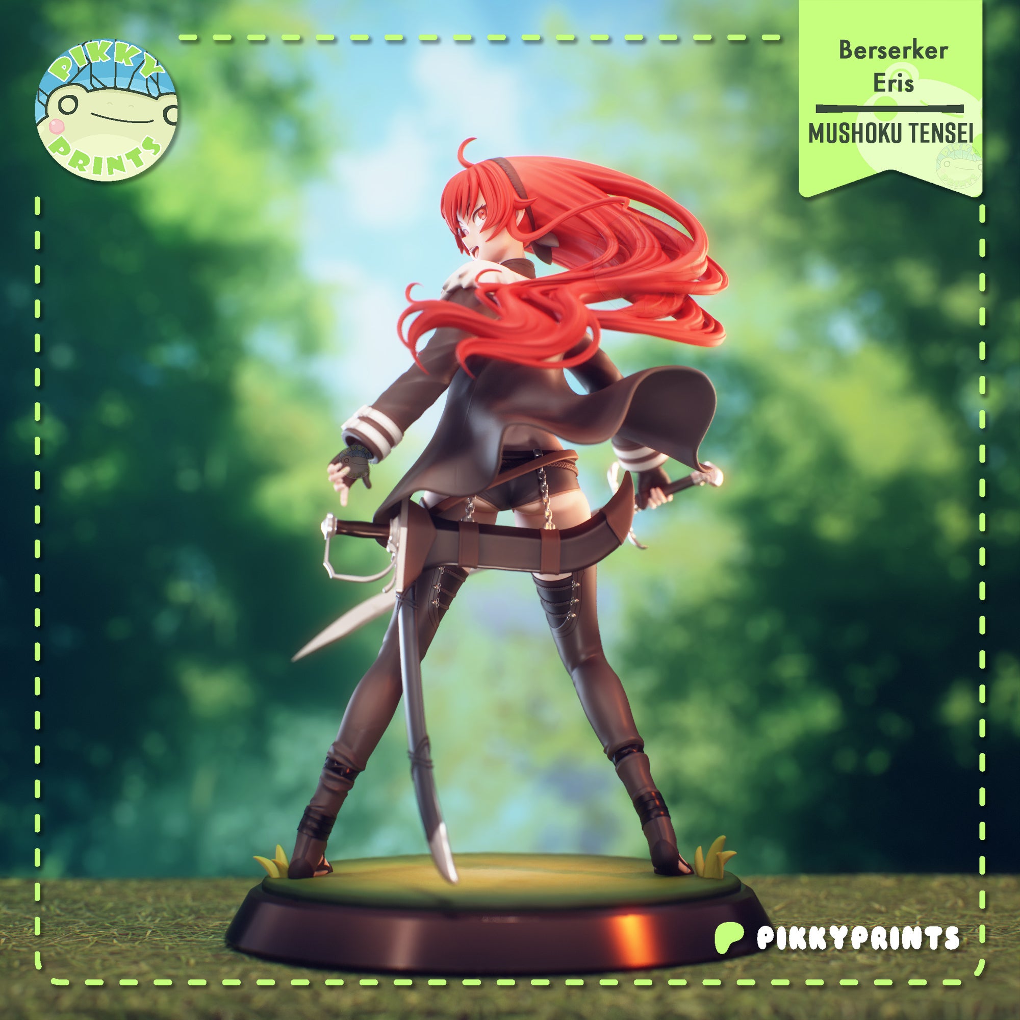 Eris Boreas Greyrat (Mushoku Tensei) resin figure by PikkyPrints — studio render 4