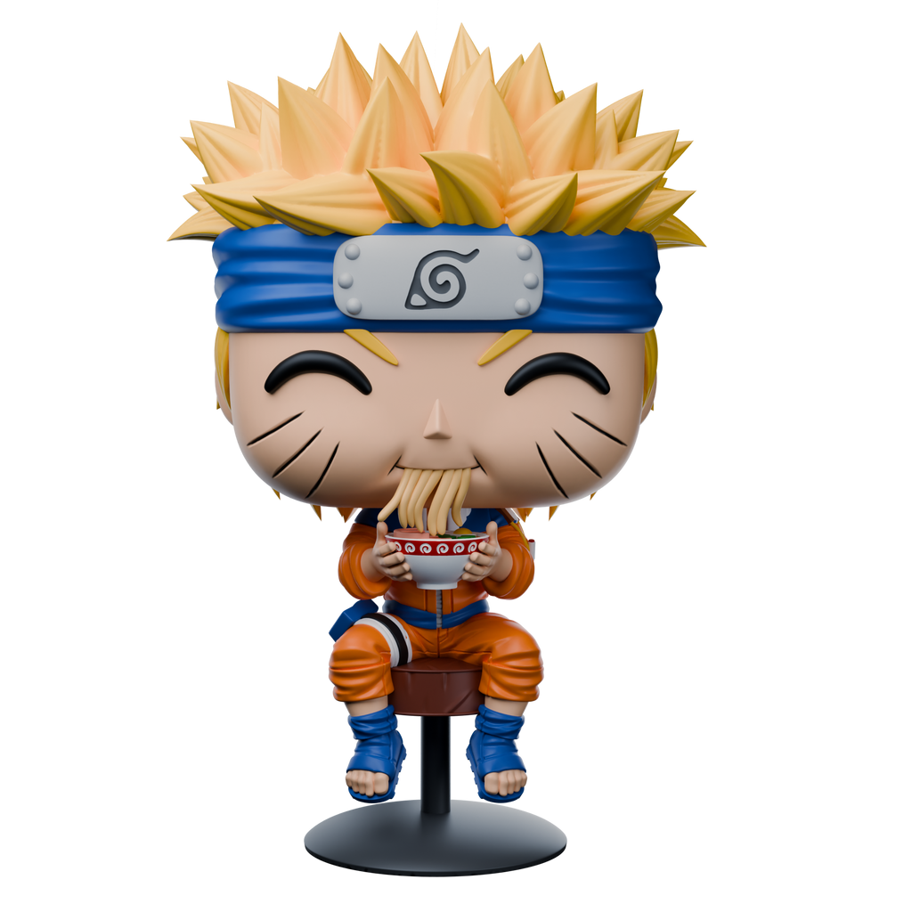 Naruto Uzumaki Chibi resin figure — studio preview