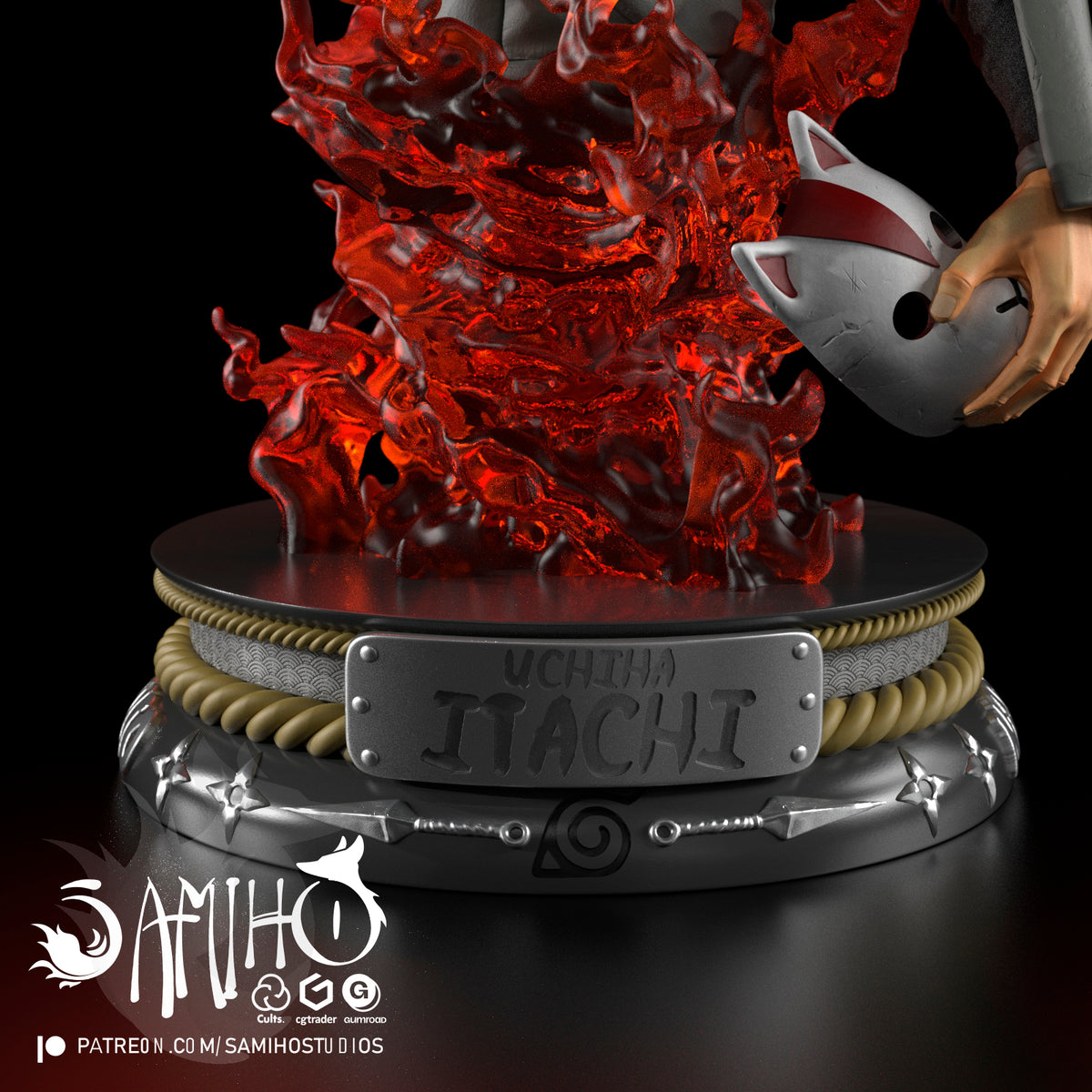 itachi uchiha naruto samiho studios anbu
