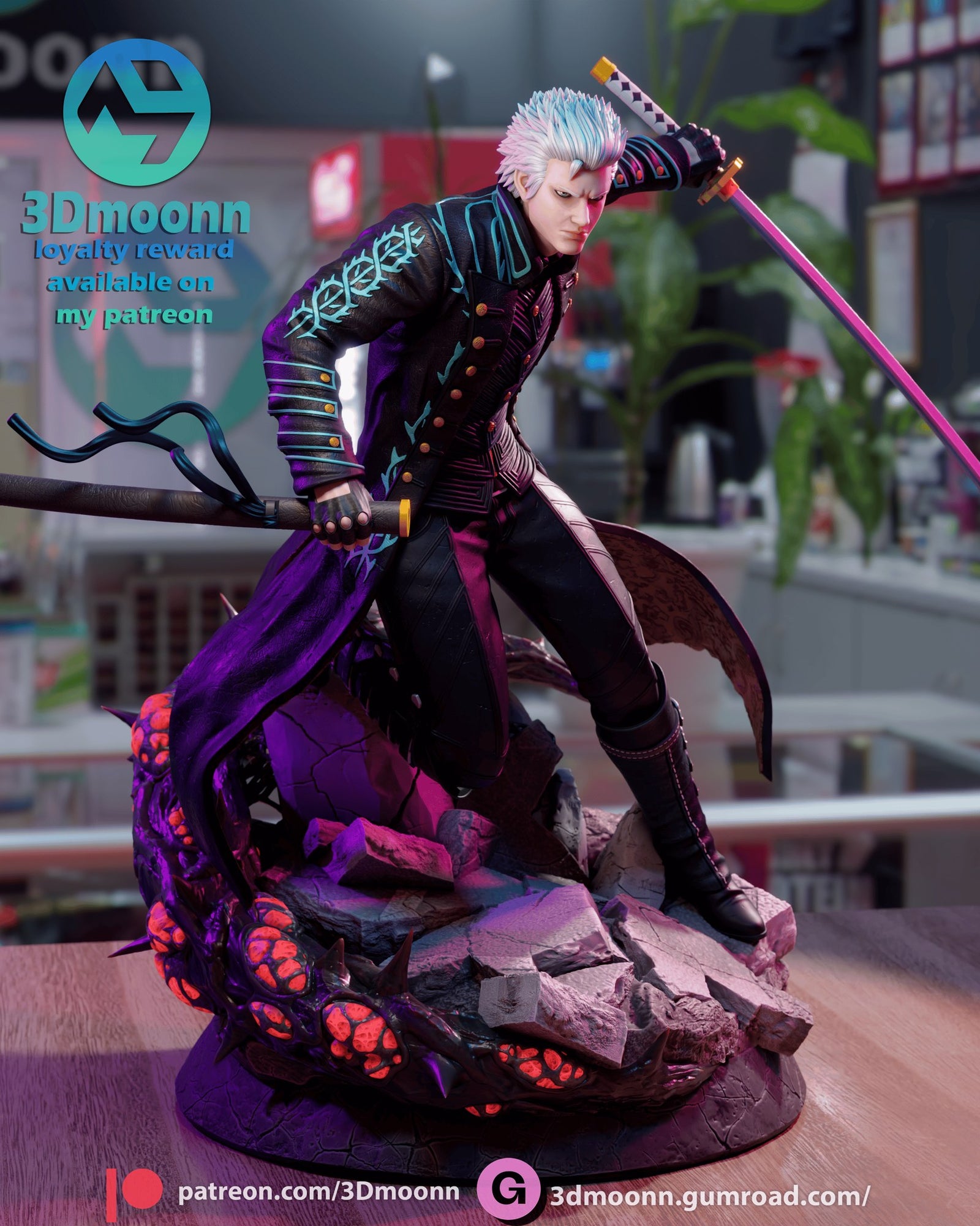 vergil devil may cry 3dmoonn 5