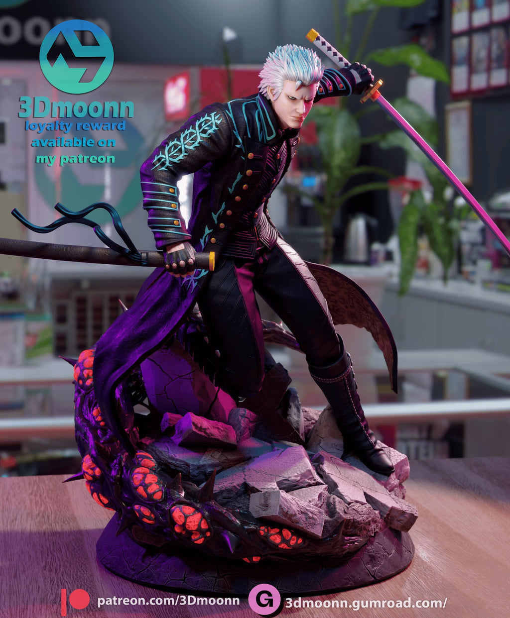 vergil devil may cry 3dmoonn 5