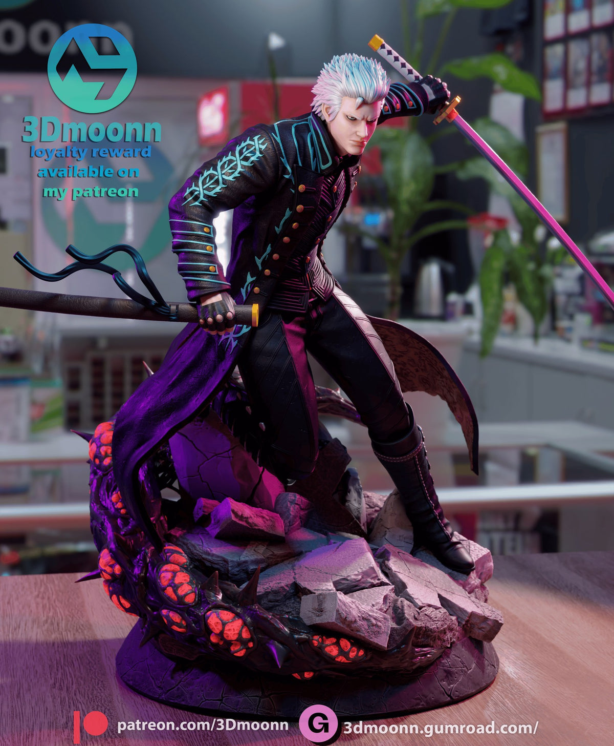 vergil devil may cry 3dmoonn 5