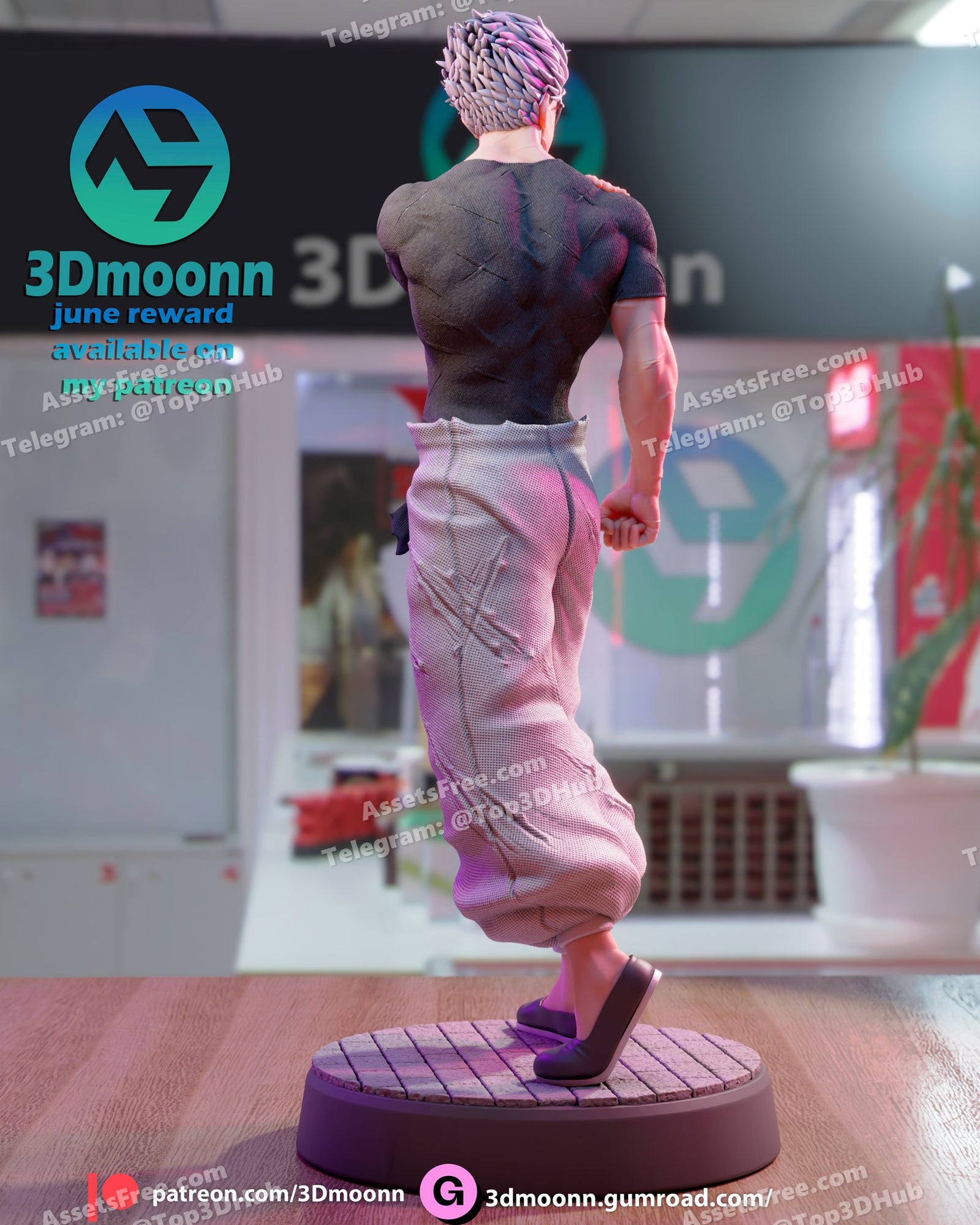 gojo jujutsu kaisen 3dmoonn