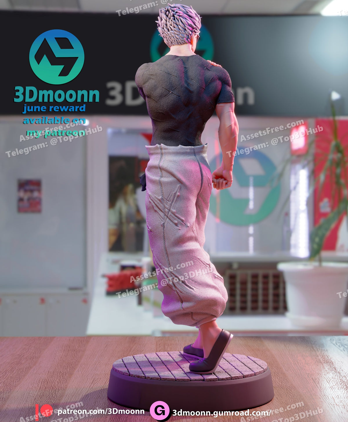 gojo jujutsu kaisen 3dmoonn