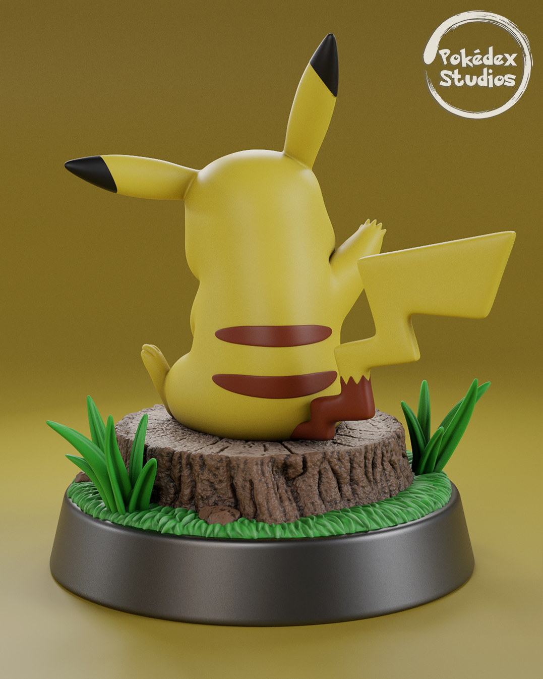 Pikachu Pokemon resin figure by Pokedex Studios — studio preview