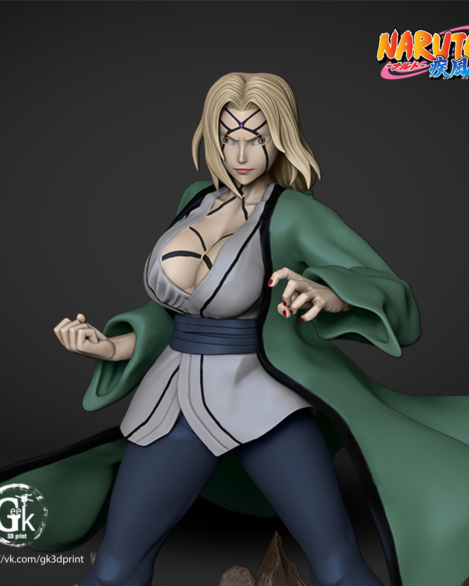 Tsunade Naruto resin figure — studio preview