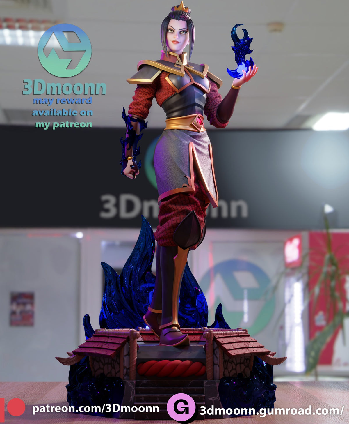 azula avatar the last airbender 3dmoonn