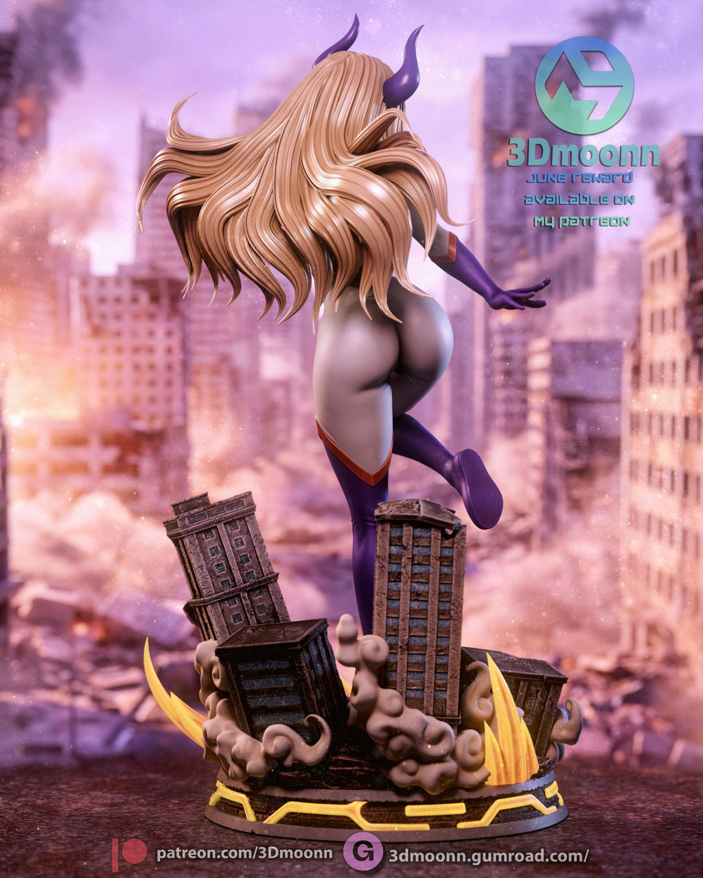mt lady my hero academia 3dmoonn mtladyboku no
