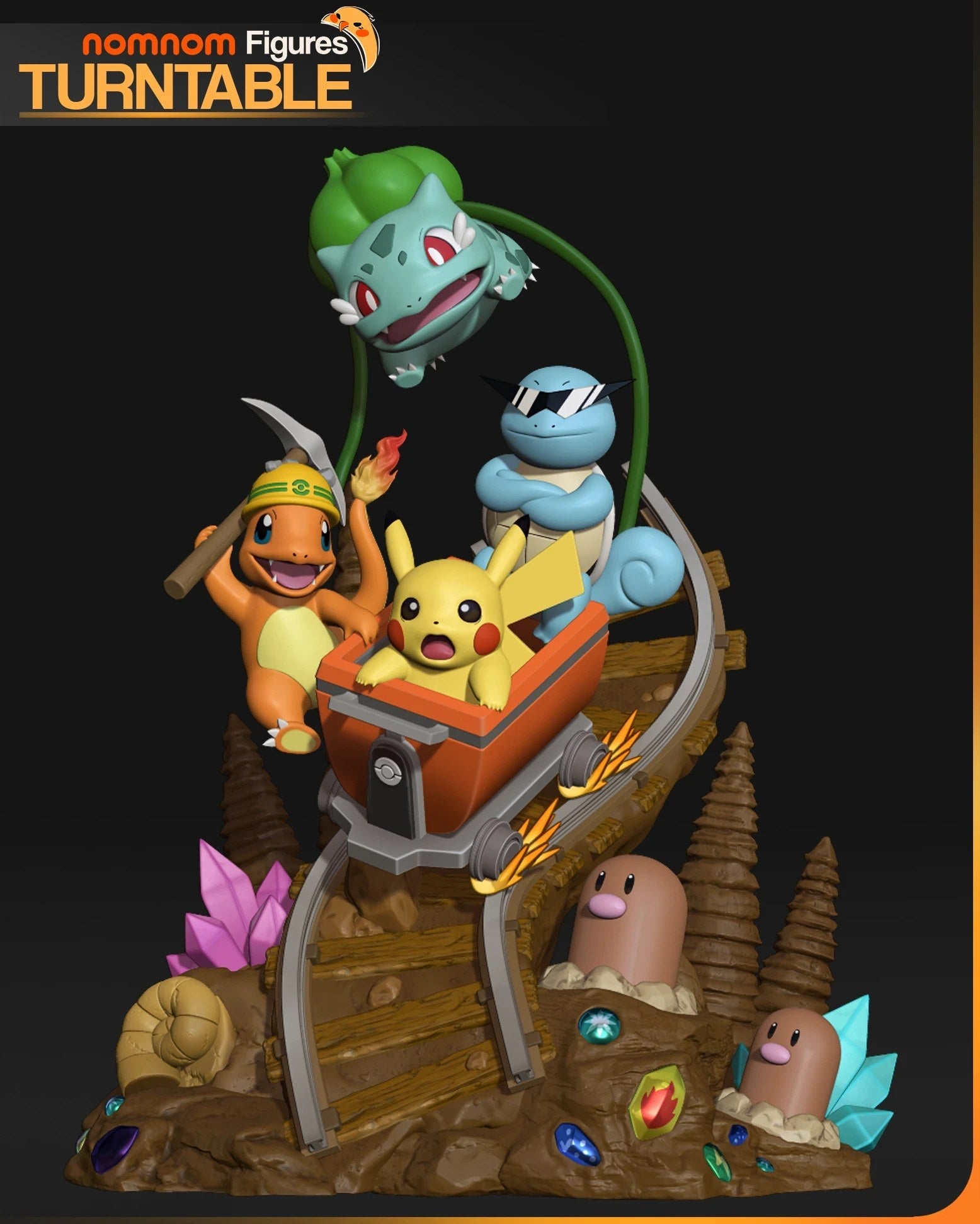 Pikachu Pokemon resin figure by NomNom Figures — studio preview 4