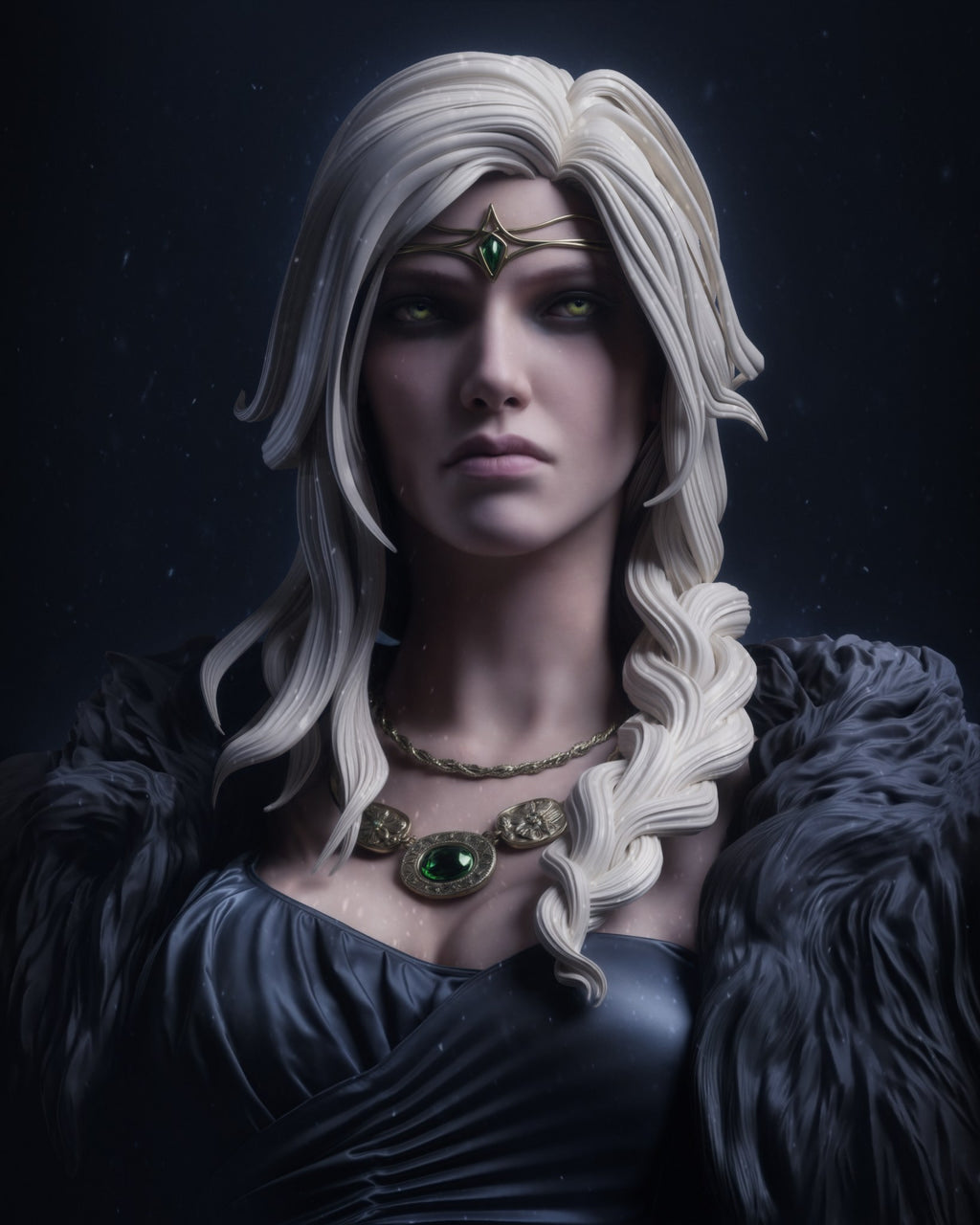 Freyja Norse mythology resin figure by CA 3D Studios — studio preview 2