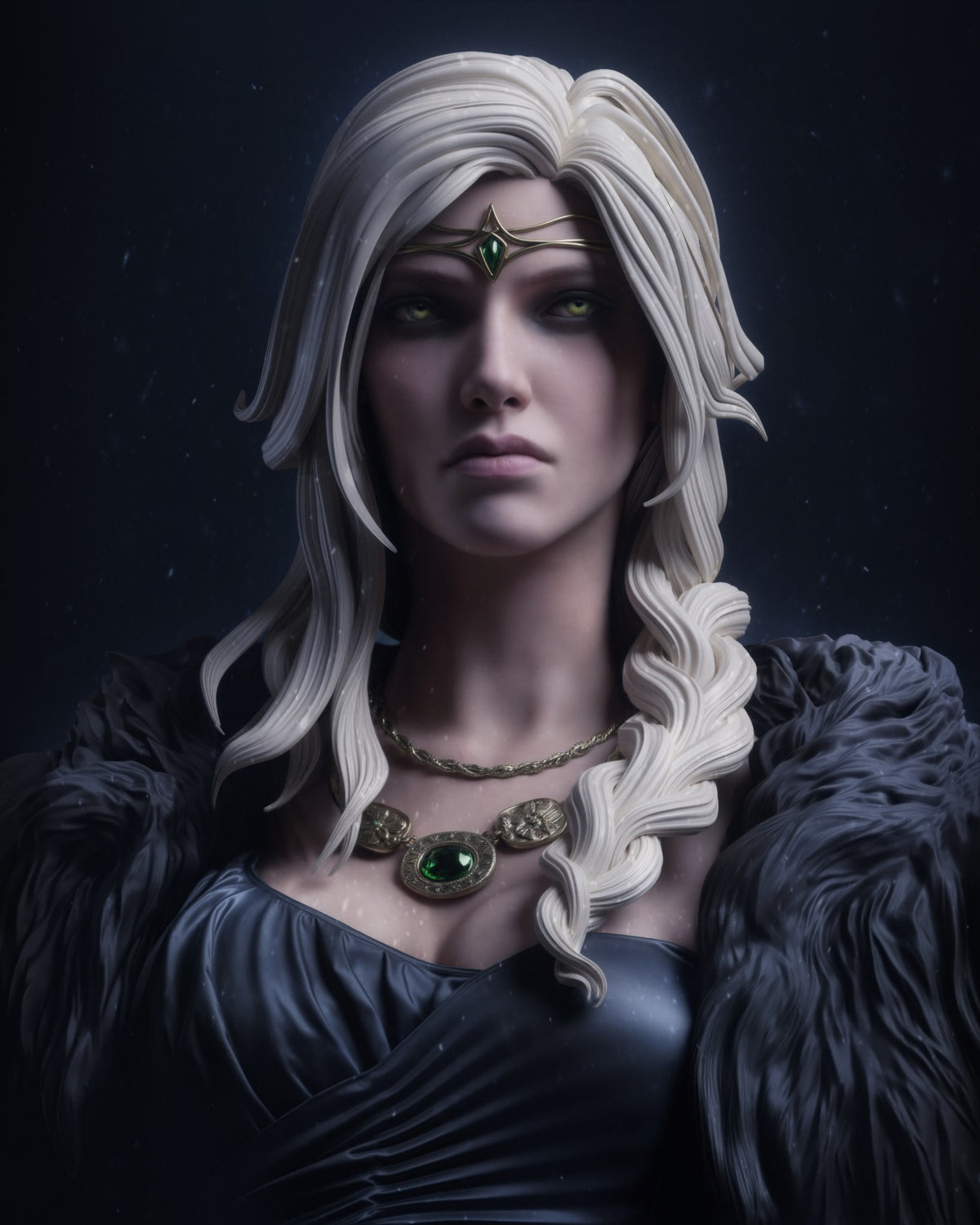 Freyja Norse mythology resin figure by CA 3D Studios — studio preview 2