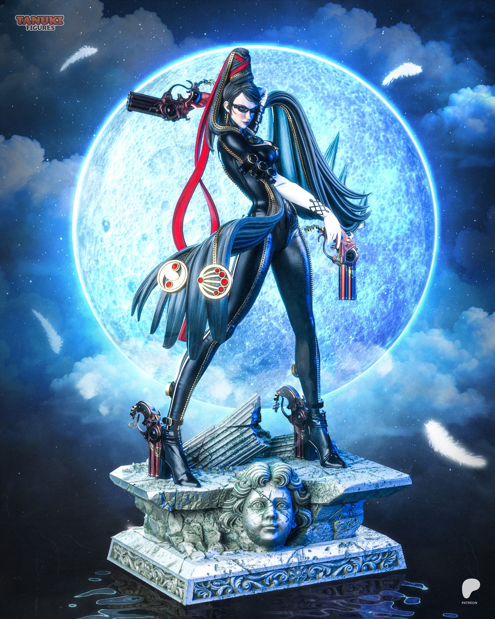 Bayonetta (Bayonetta) resin figure by Tanuki Figures — studio render 2