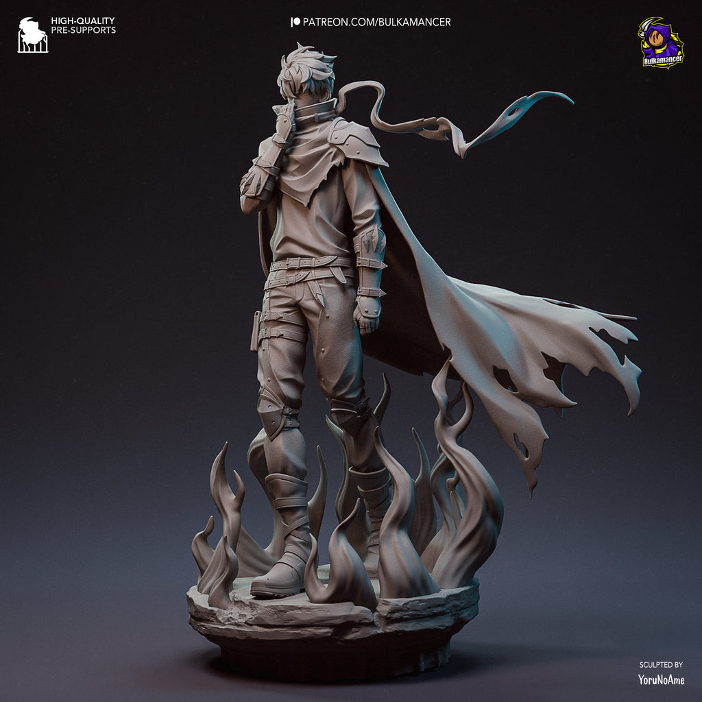 Sung Jin-Woo (Solo Leveling) resin figure by Bulkamancer — studio render 10