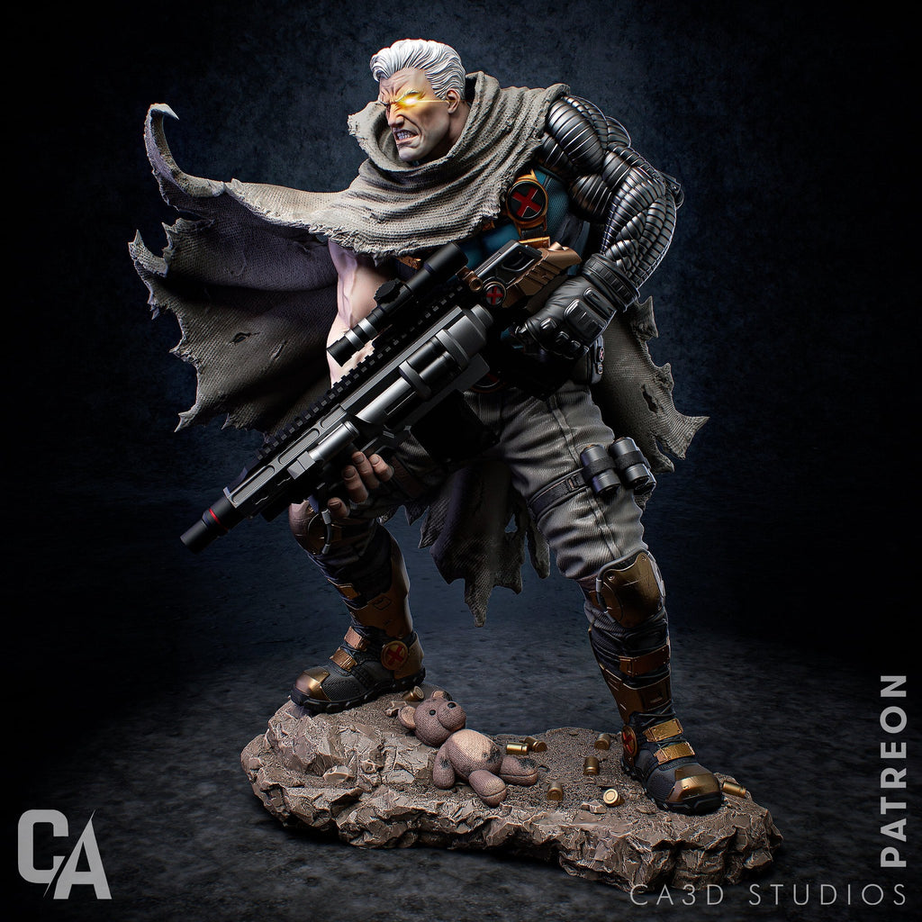 Cable Marvel resin figure by CA 3D Studios — studio preview 2