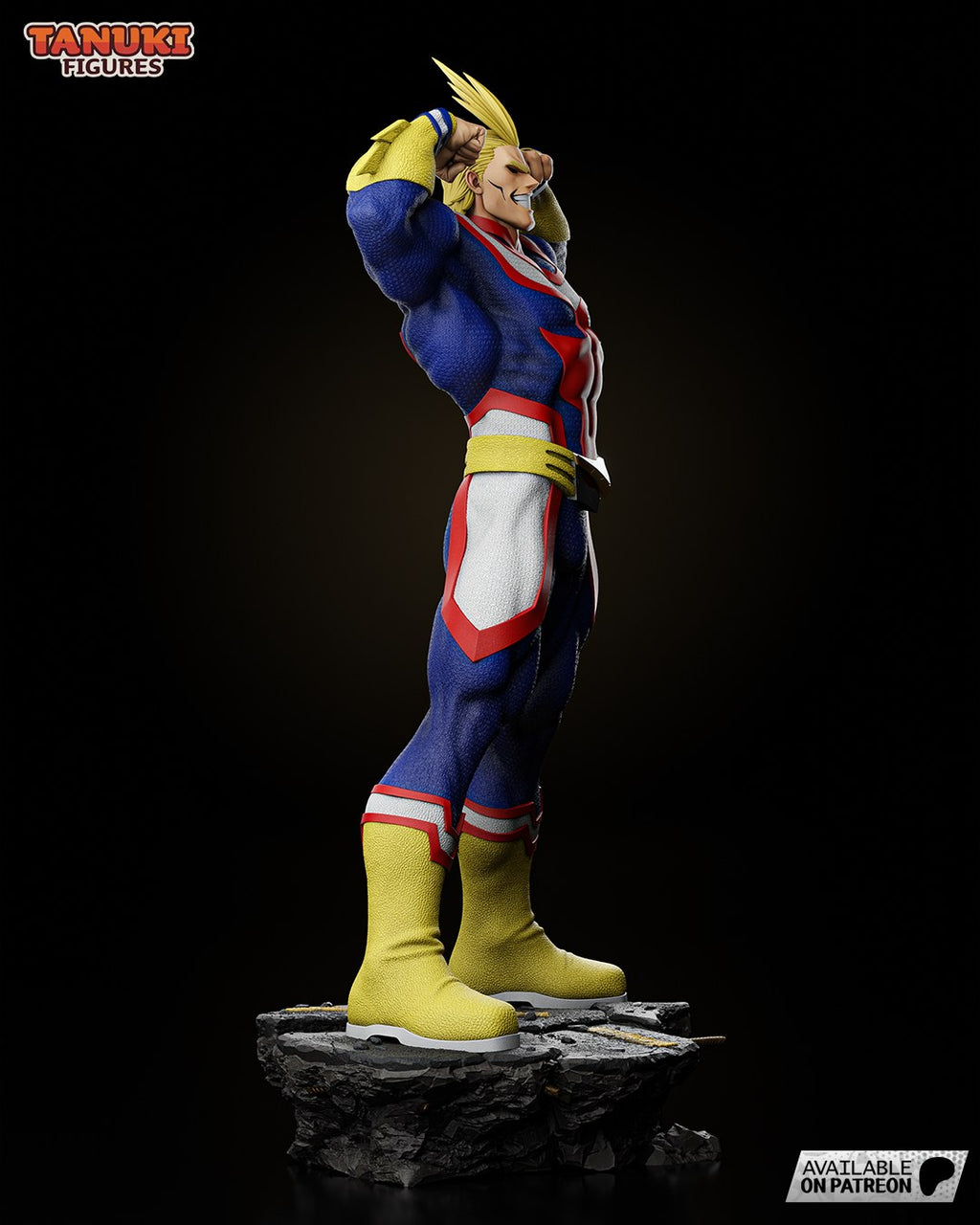 All Might (My Hero Academia) resin figure by Tanuki Figures — studio render 2