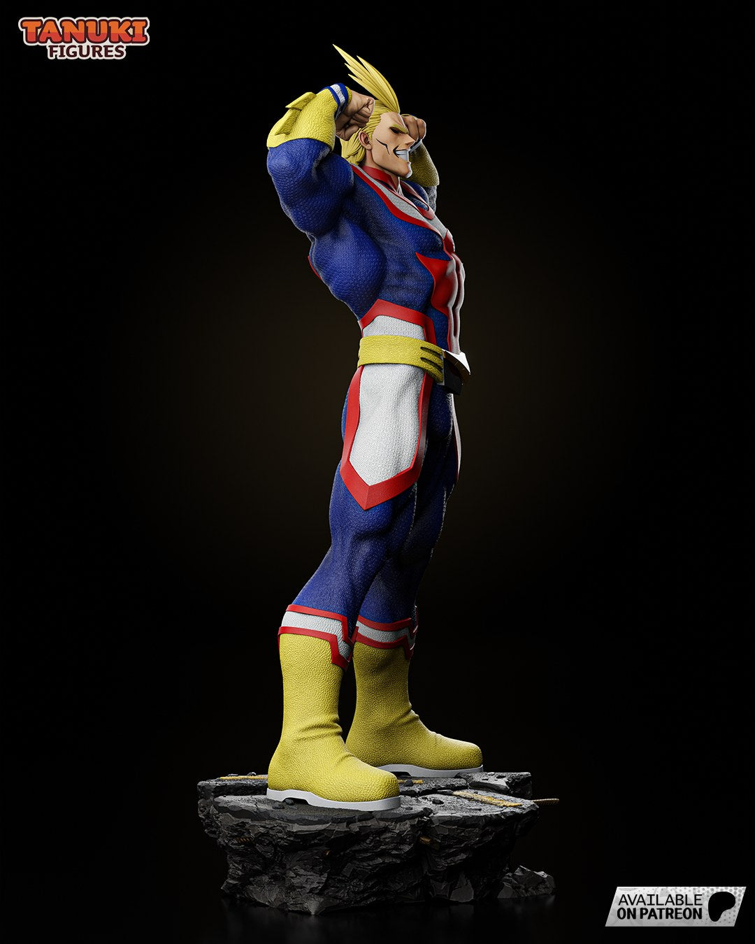 All Might (My Hero Academia) resin figure by Tanuki Figures — studio render 2