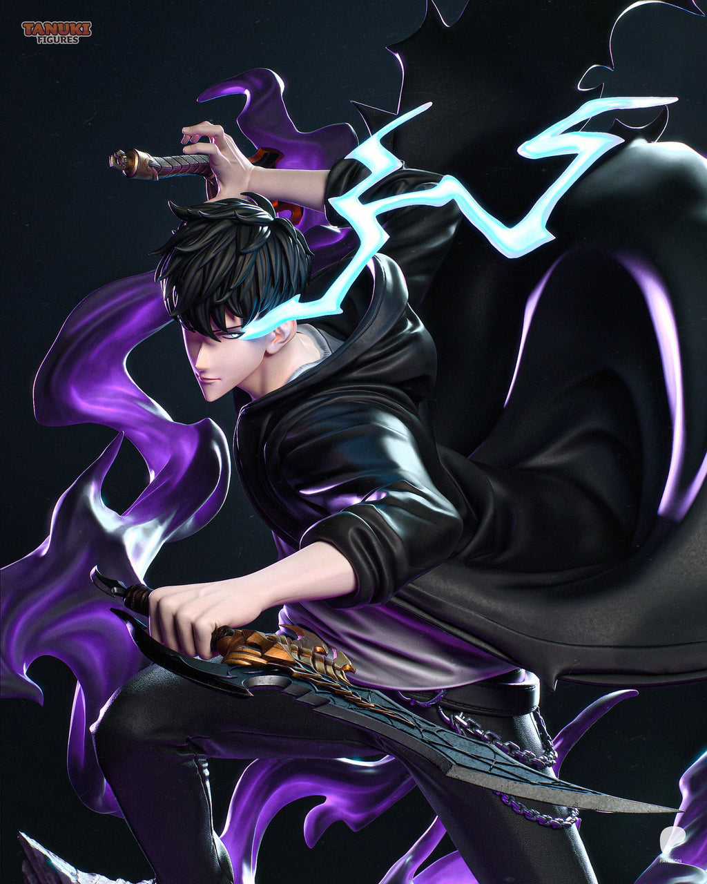 Sung Jin-Woo (Solo Leveling) resin figure by Tanuki Figures — studio render 8
