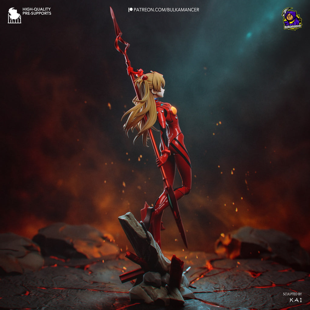 Asuka Langley (Evangelion) resin figure by Bulkamancer — studio render 4