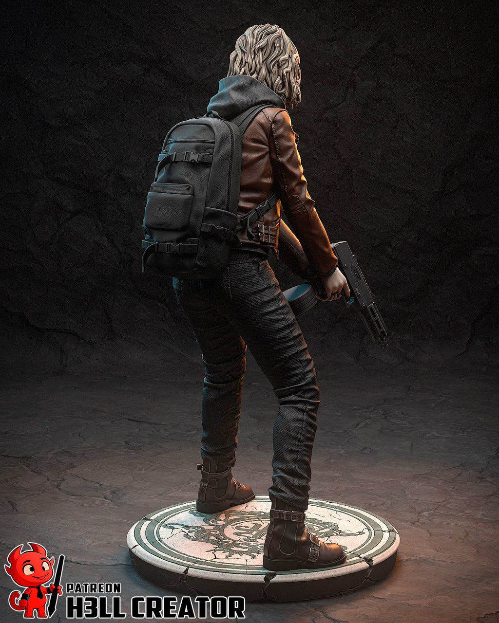 Grace Ashcroft (Resident Evil) resin figure by h3LLcreator — studio render 9