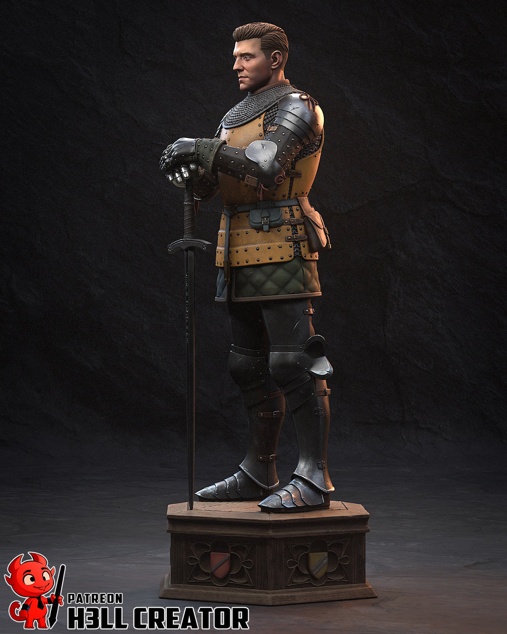 Henry of Skalitz (Kingdom Come Deliverance) resin figure by h3LLcreator — studio render 5