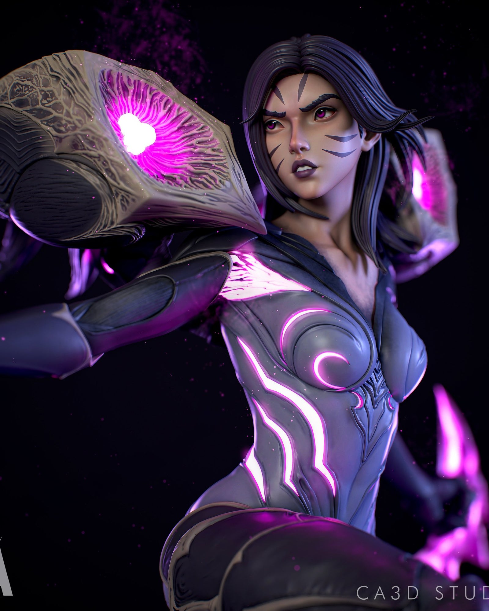 Kai'Sa League of Legends resin figure by CA 3D Studios — studio preview 1
