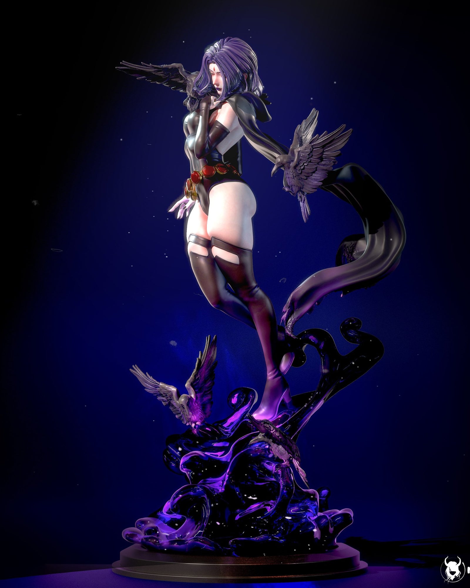 Raven (DC Comics) resin figure by Nympha — studio render 2