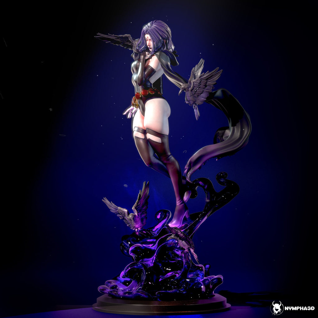 Raven (DC Comics) resin figure by Nympha — studio render 2