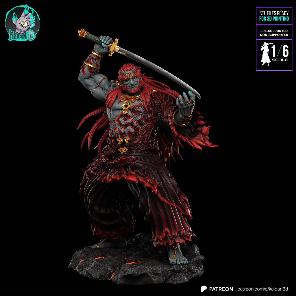 Ganondorf (The Legend of Zelda) resin figure by Kaidan 3D — studio render 2