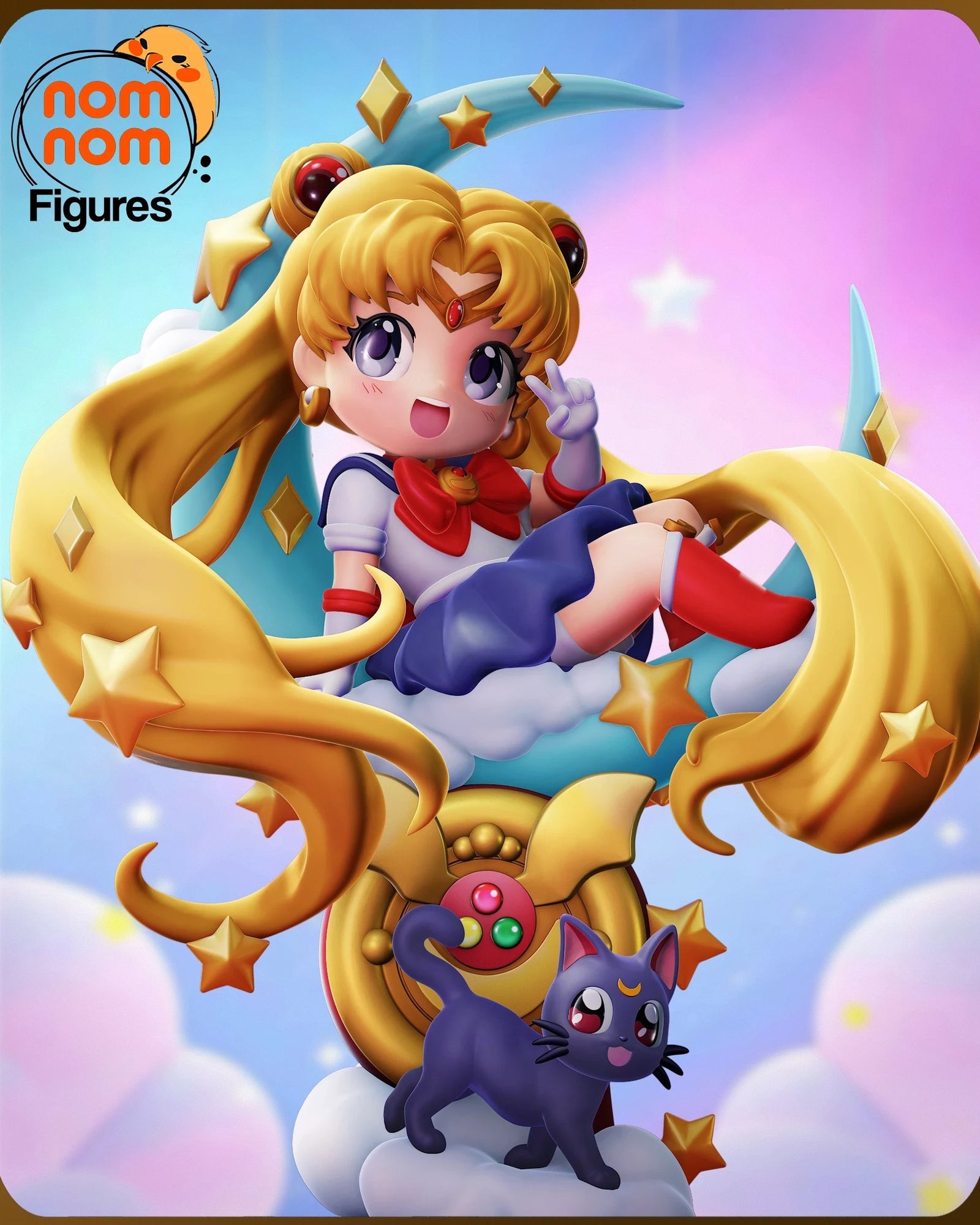 Sailor Moon Chibi resin figure by NomNom Figures — studio preview 1