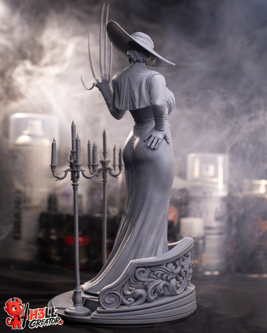 Alcina Dimitrescu (Resident Evil) resin figure by h3LLcreator — studio render 13