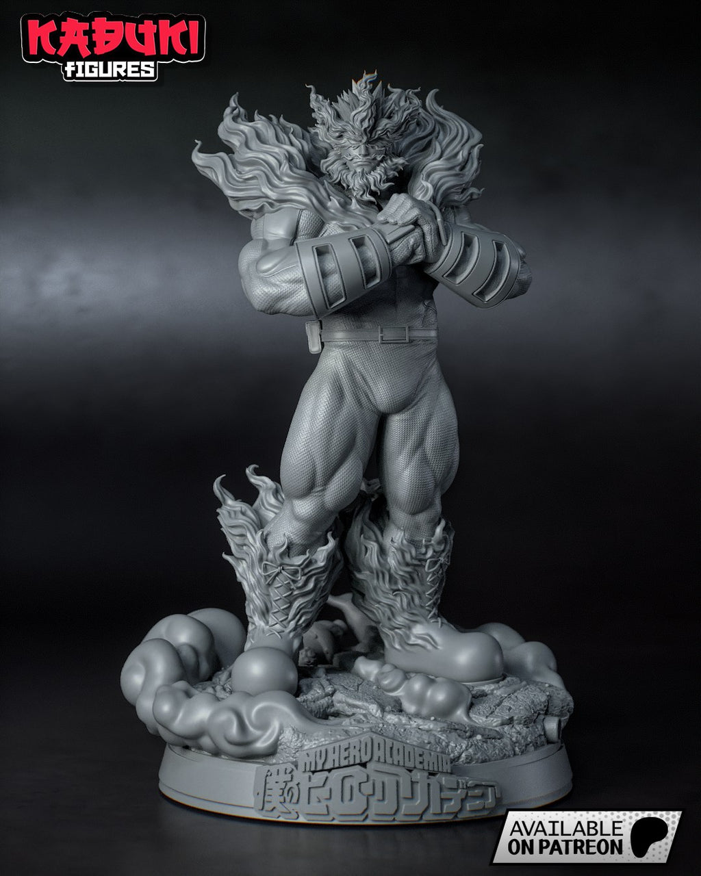 Endeavor (My Hero Academia) resin figure by Tanuki Figures — studio render 5