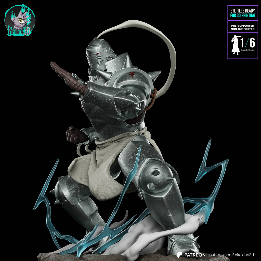 Alphonse Elric (Fullmetal Alchemist) resin figure by Kaidan 3D — studio render 3