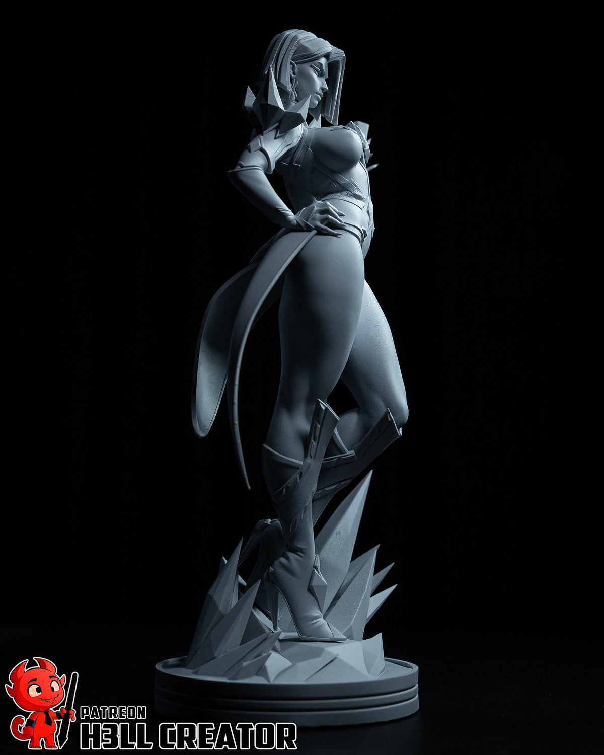 Emma Frost (Marvel) resin figure by h3LLcreator — studio render 7