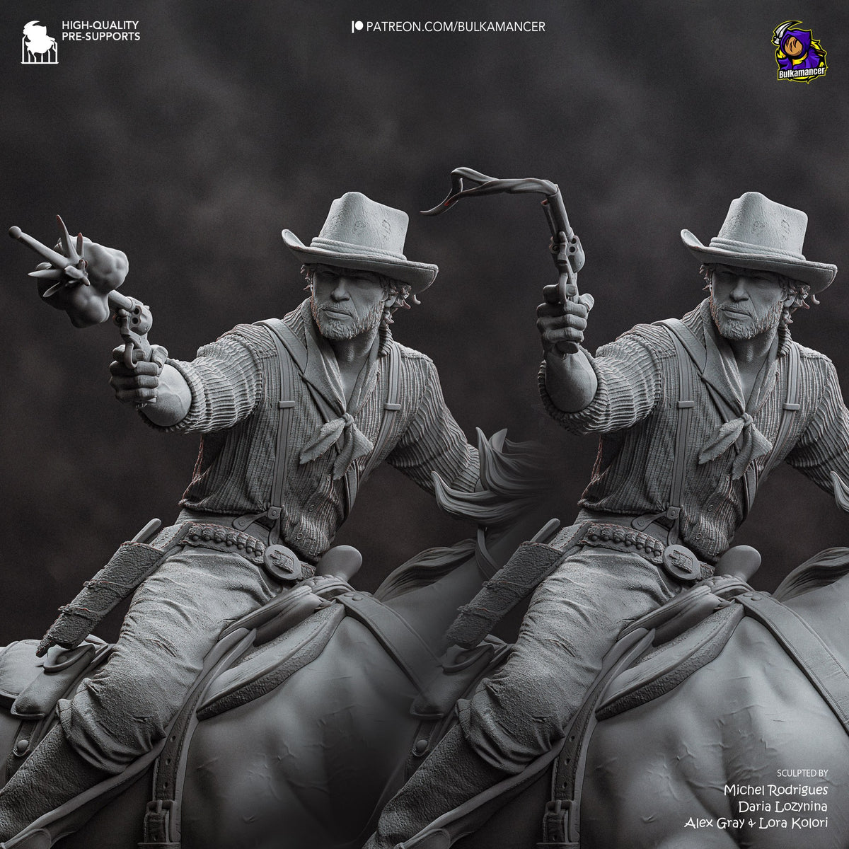 Arthur Morgan (Red Dead Redemption) resin figure by Bulkamancer — studio render 13