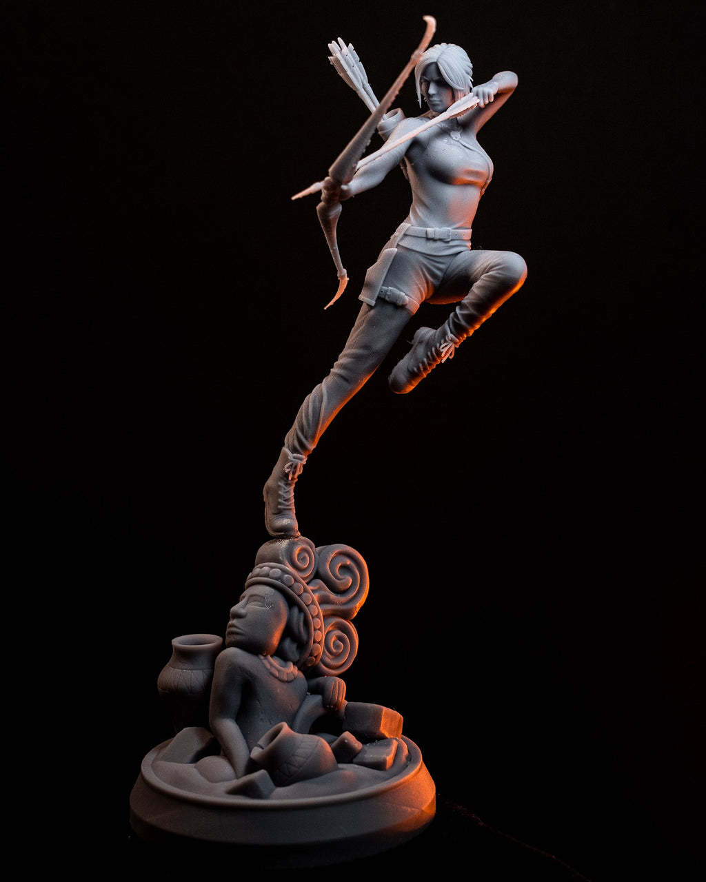 Lara Croft (Tomb Raider) resin figure by h3LLcreator — studio render 4