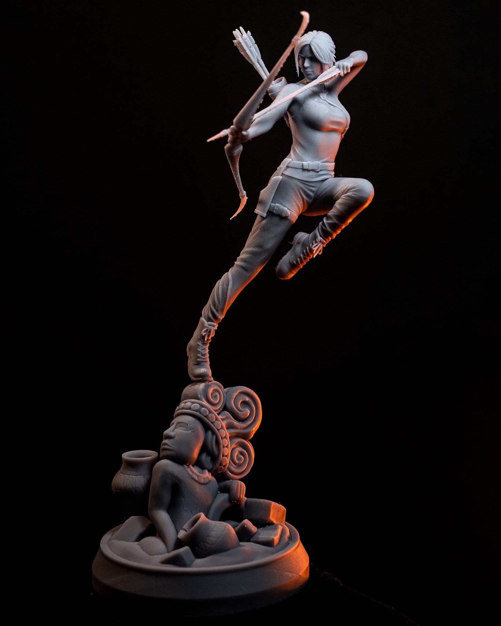 Lara Croft (Tomb Raider) resin figure by h3LLcreator — studio render 4