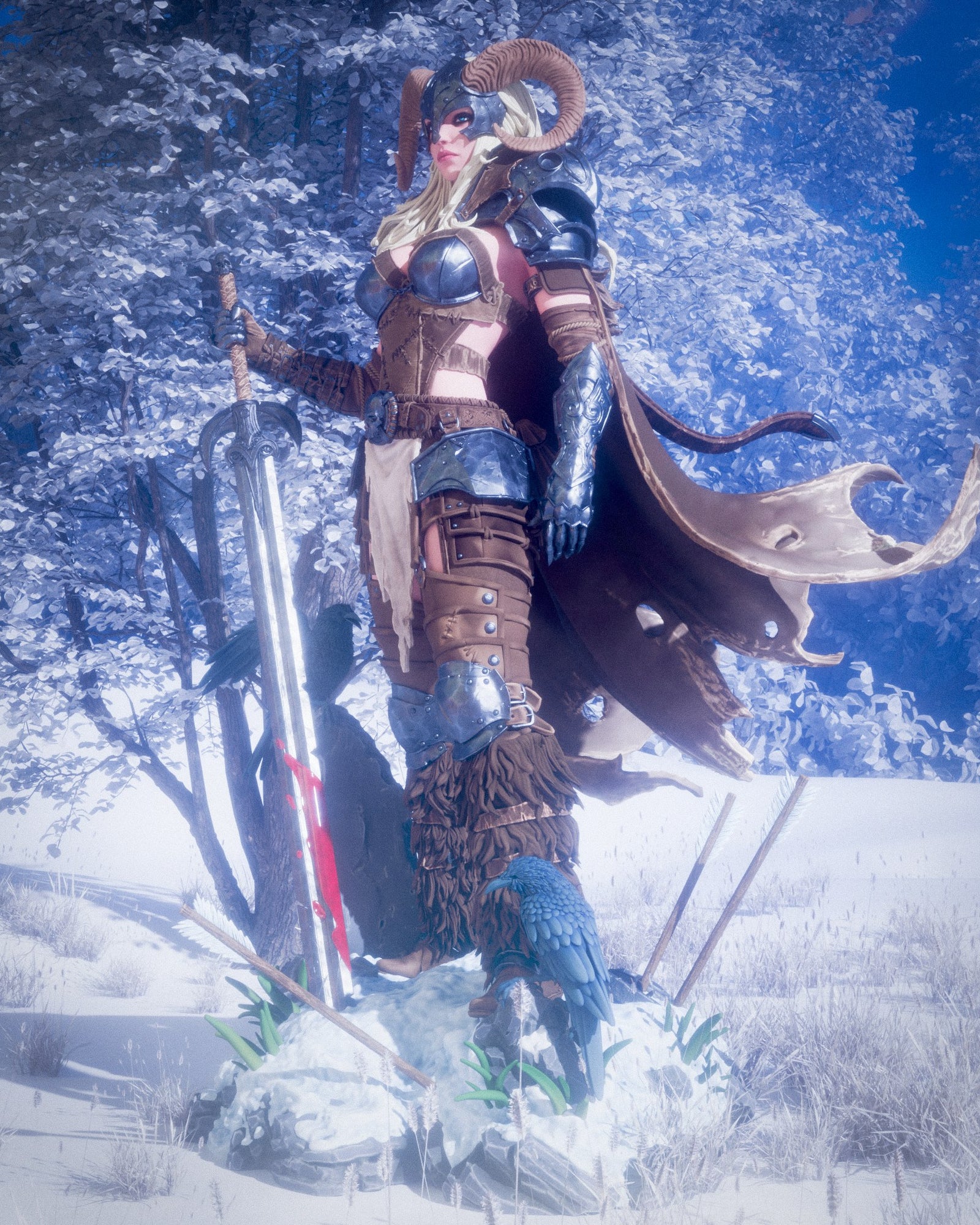 Warrior of the North (_Original Characters) resin figure by CA 3D Studios — studio render 3
