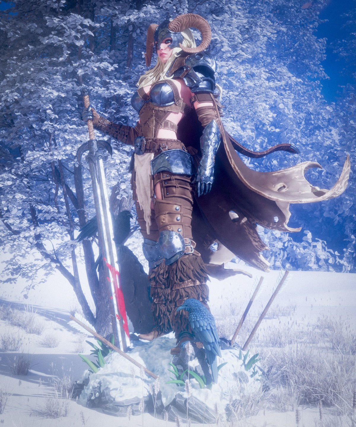 Warrior of the North (_Original Characters) resin figure by CA 3D Studios — studio render 3