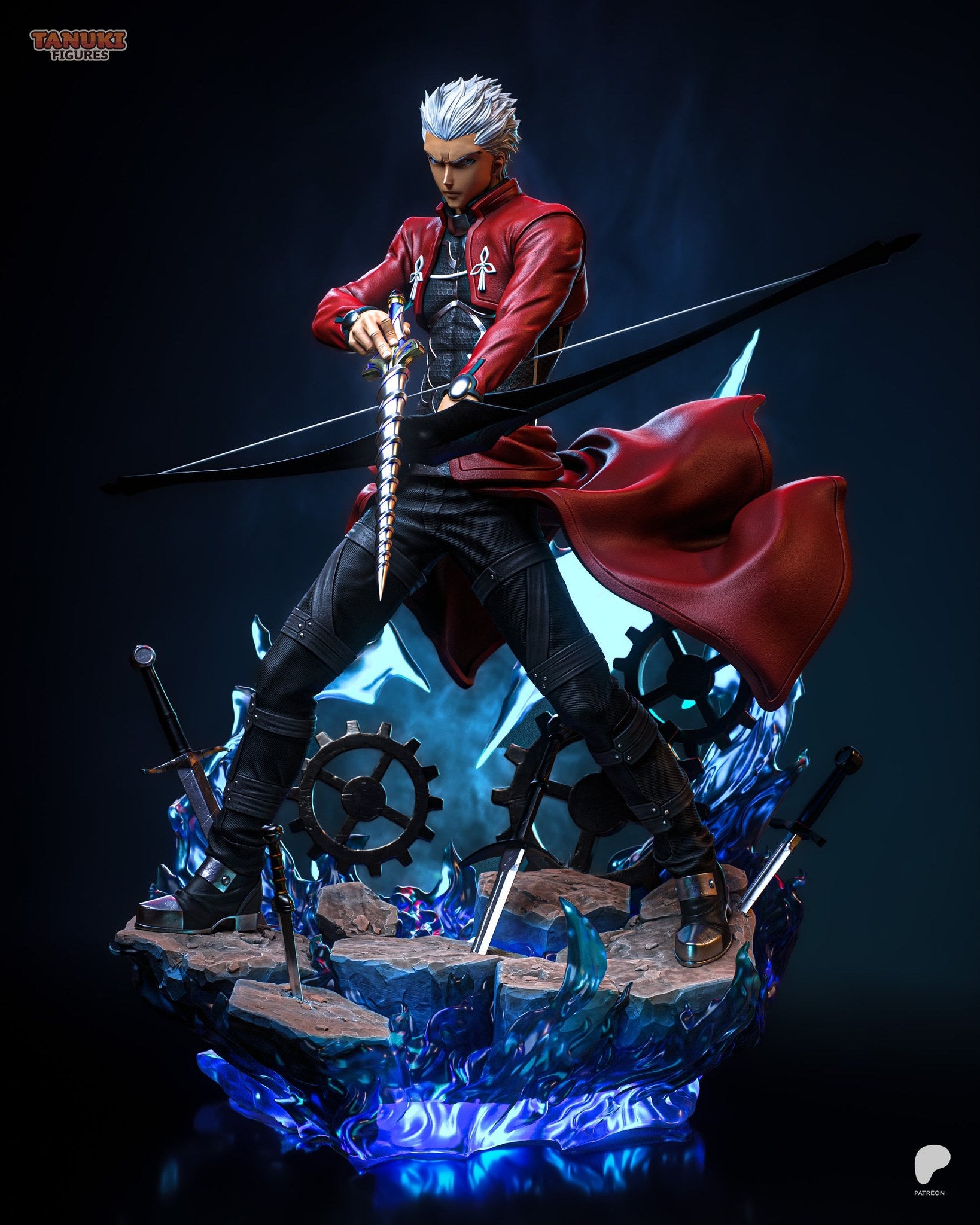Archer (Fate) resin figure by Tanuki Figures — studio render 2