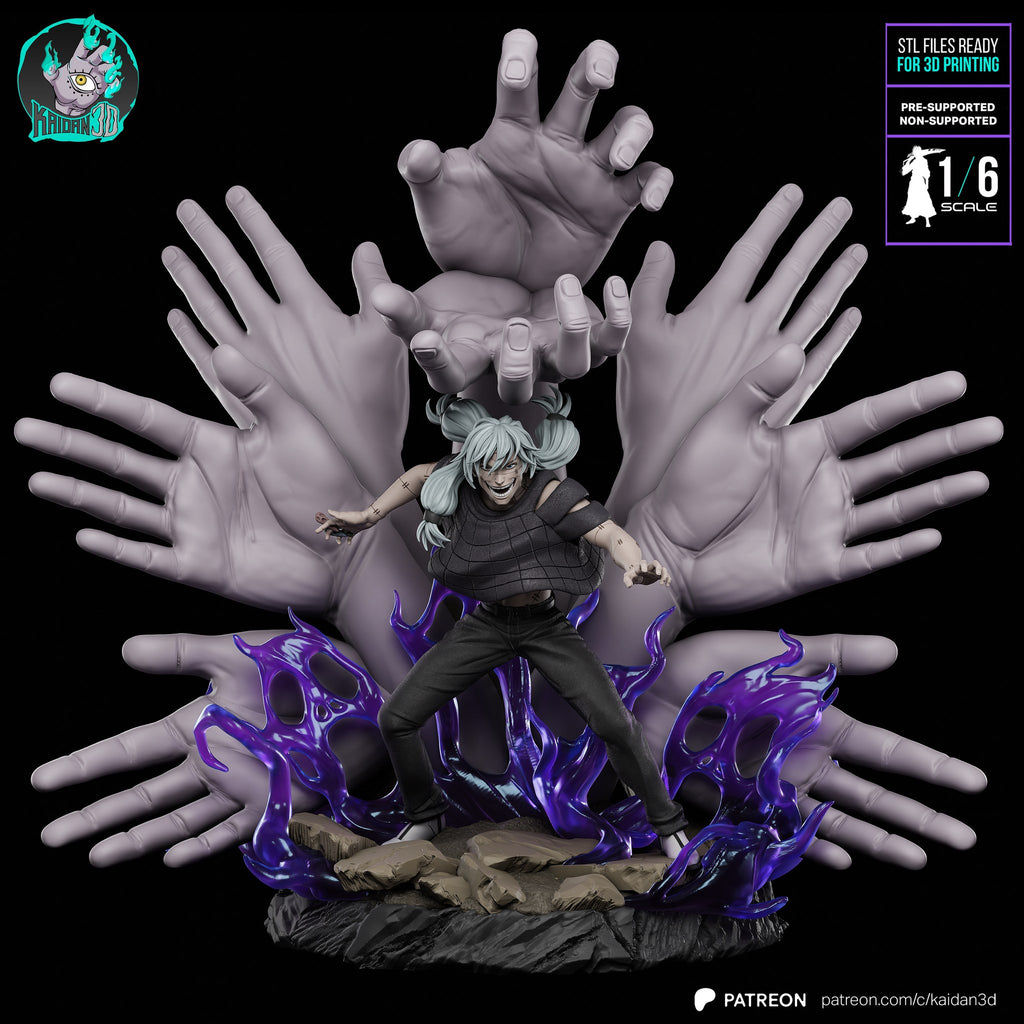 Yuji Todo and Mahito (Jujutsu Kaisen) resin figure by Kaidan 3D — studio render 6