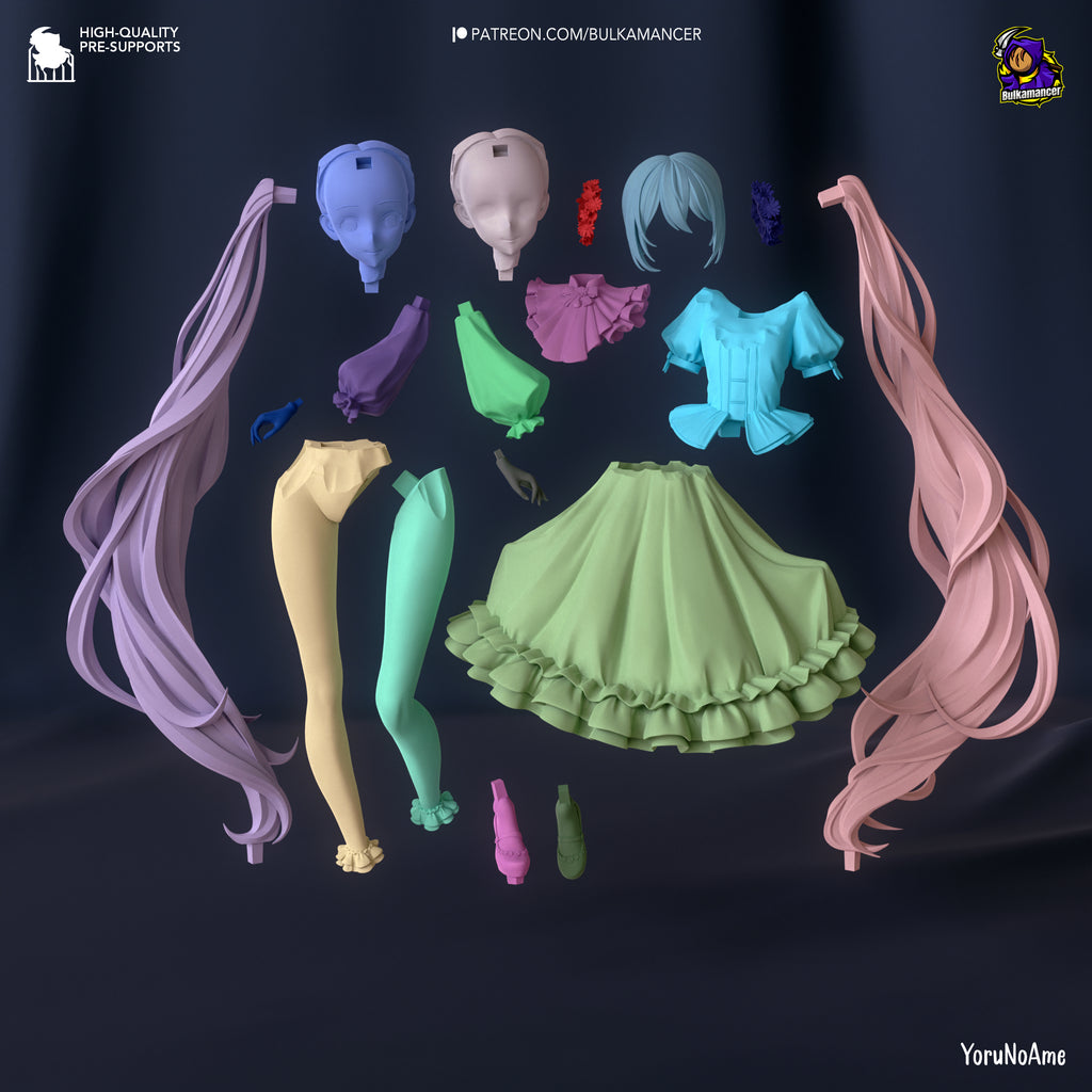 Hatsune Miku (Vocaloid) resin figure by Bulkamancer — studio render 5