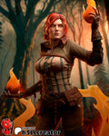 Triss Merigold (The Witcher) resin figure by h3LLcreator — studio render 1