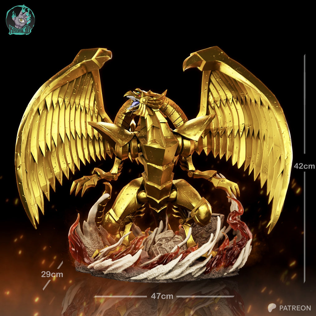 The Winged Dragon of Ra (Yu-Gi-Oh!) resin figure by Kaidan 3D — studio render 6