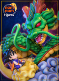 Shenron and Goku Dragon Ball Chibi resin figure by NomNom Figures — studio preview 1