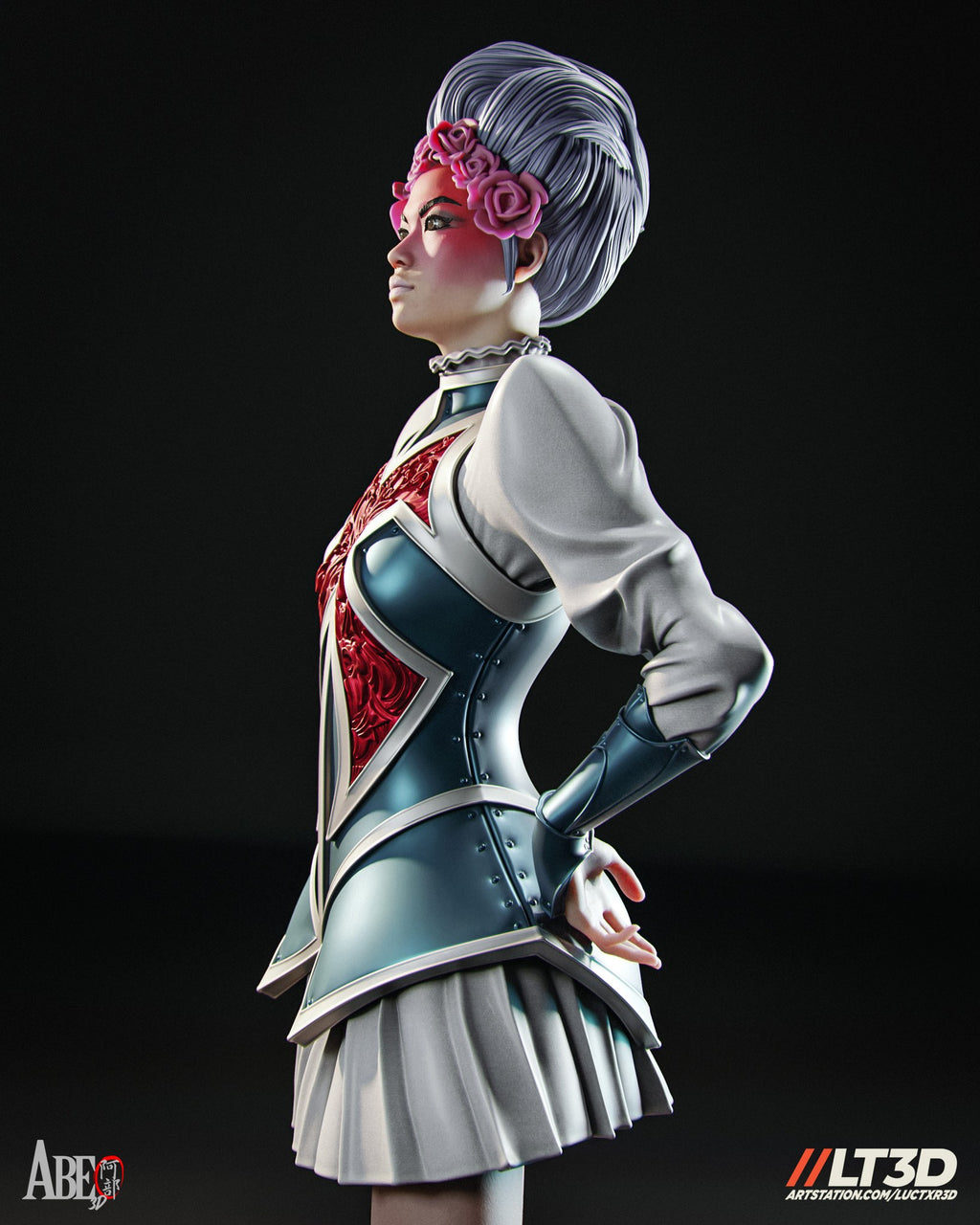 Betsy Braddock (Marvel) resin figure by Abe3D — studio render 9