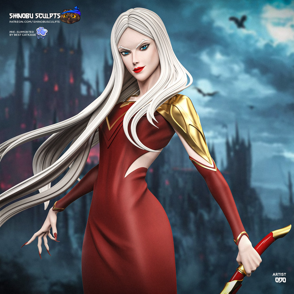 Carmilla (Castlevania) resin figure by Shinobu Sculpts — studio render 1