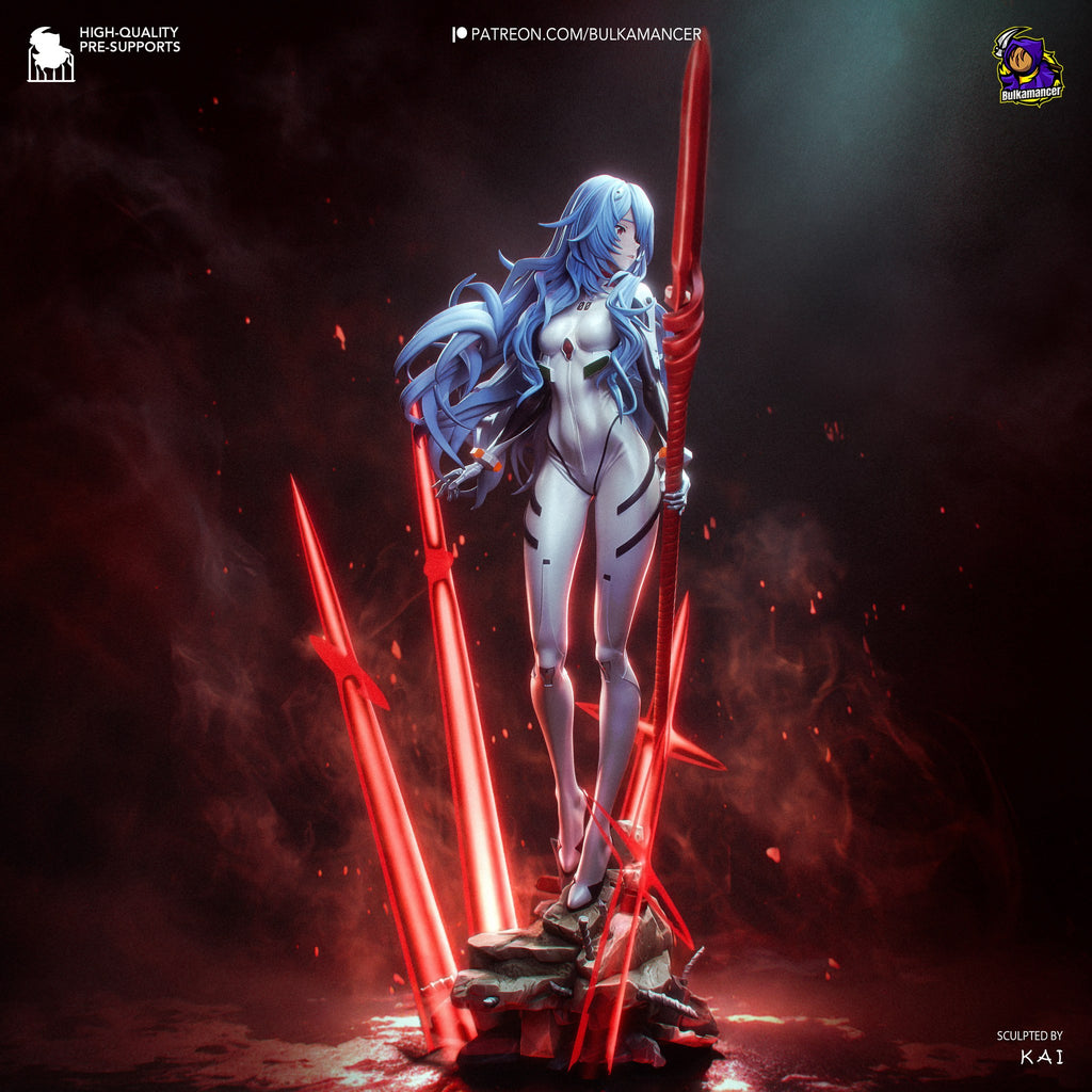 Rei Ayanami (Evangelion) resin figure by Bulkamancer — studio render 5